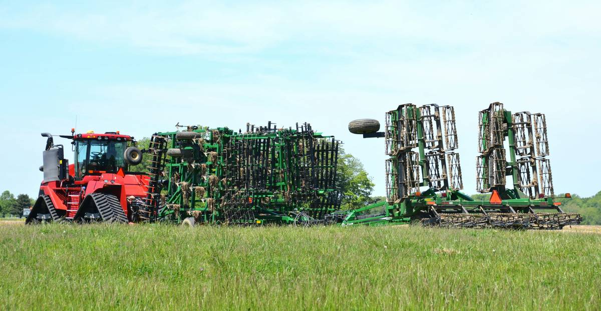 Side-by-side comparison showing compacted vs cultivated soil using what is a field cultivator technique